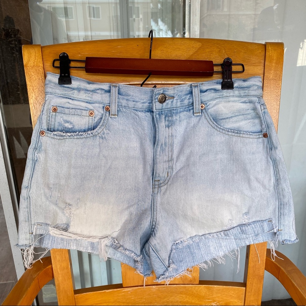 High waisted PISTOLA jean shorts